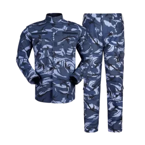 Blue Camo Combat Uniform Military
