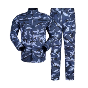 Blue Camo Combat Uniform Military