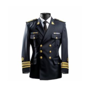 Navy Military Uniform Captain Suit Black Jacket