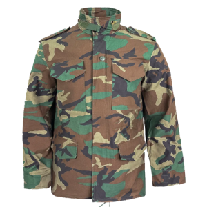Camouflage Woodland M65 Fleece Field Jacket