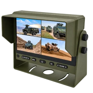 7” 4 Channel Quad View Monitor